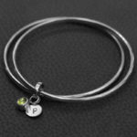 Birthstone Charm Bangle