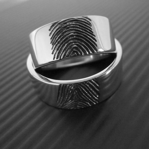 Fingerprint Wedding Rings