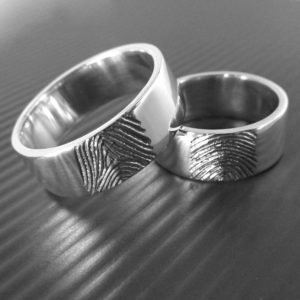 Fingerprint Wedding Rings