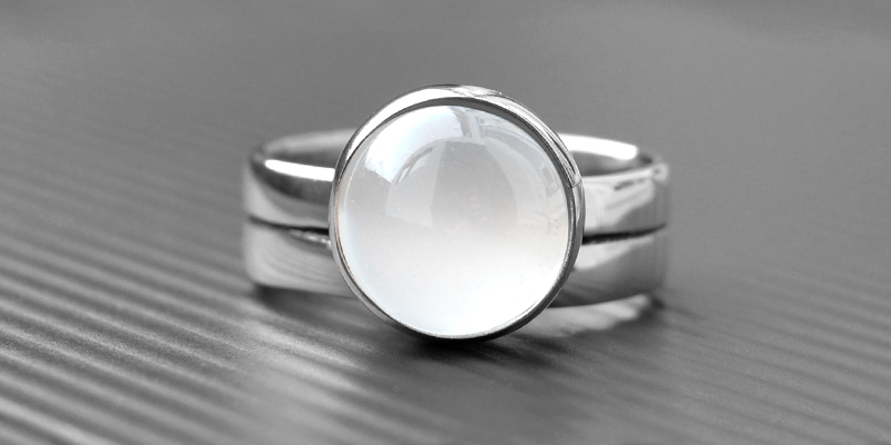 Moonstone Engagement Ring