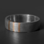 Gold Stripes Wedding Ring