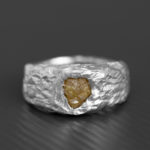 Yellow Rough Diamond Ring