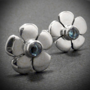 daisy topaz earrings