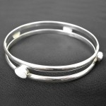 Opal/Hematite bangle