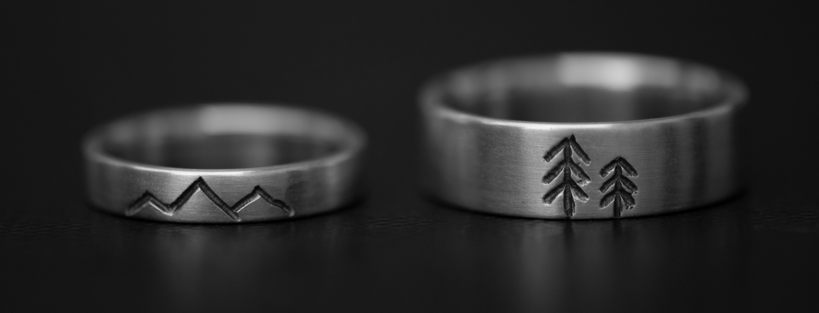 Handmade Wedding Rings: His & Hers